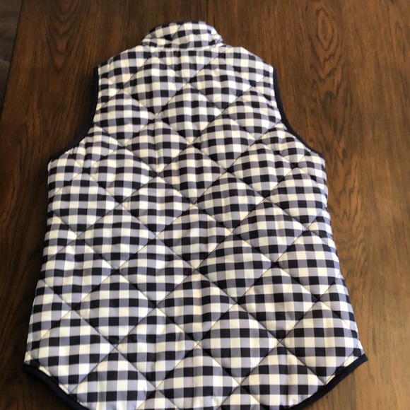 J Crew Meecantile Blue Checked Vest - Picture 7 of 7